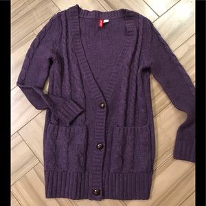 🌻2xHP!🌻 H&M V-neck 3 Button Cableknit Cardi…